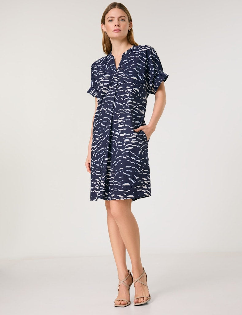 Taifun Damen Kleider New Navy Gemust