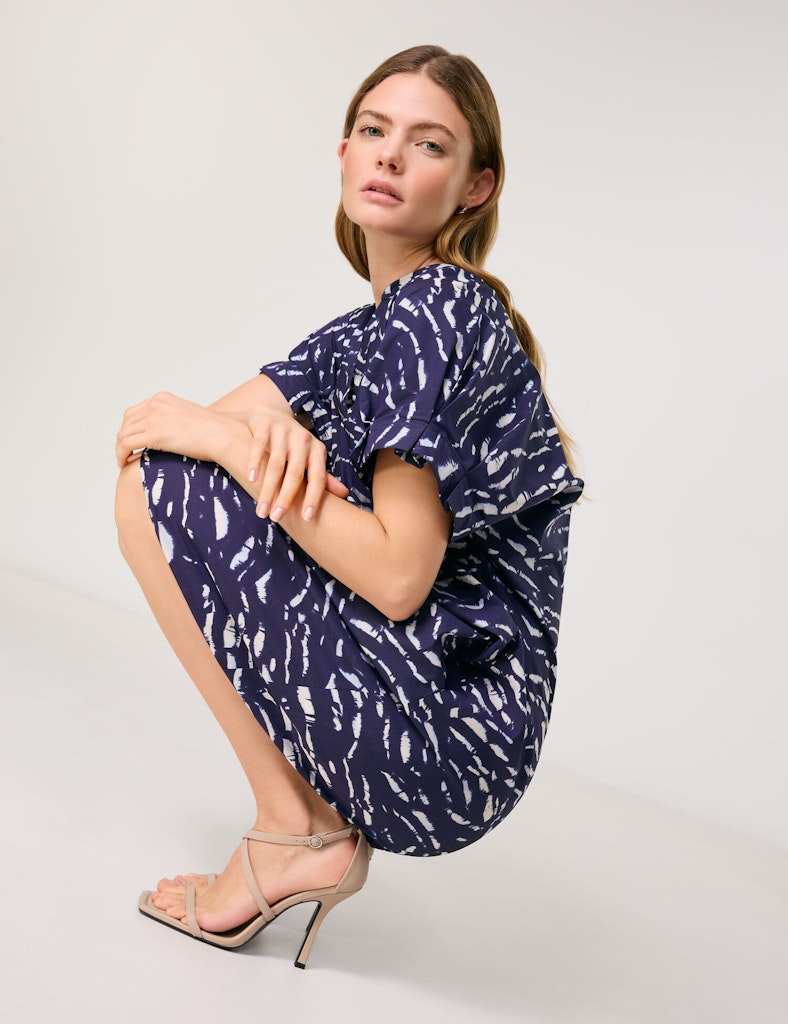 Taifun Damen Kleider New Navy Gemust
