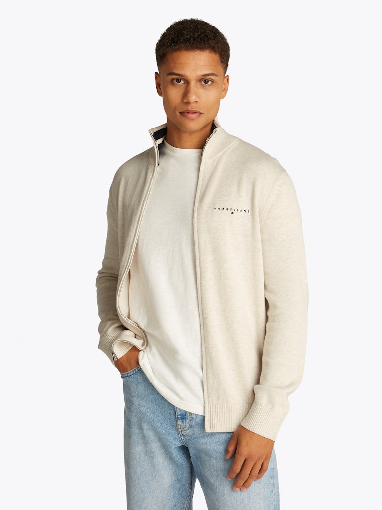 Tommy Jeans Herren Strickjacken Ae Beige