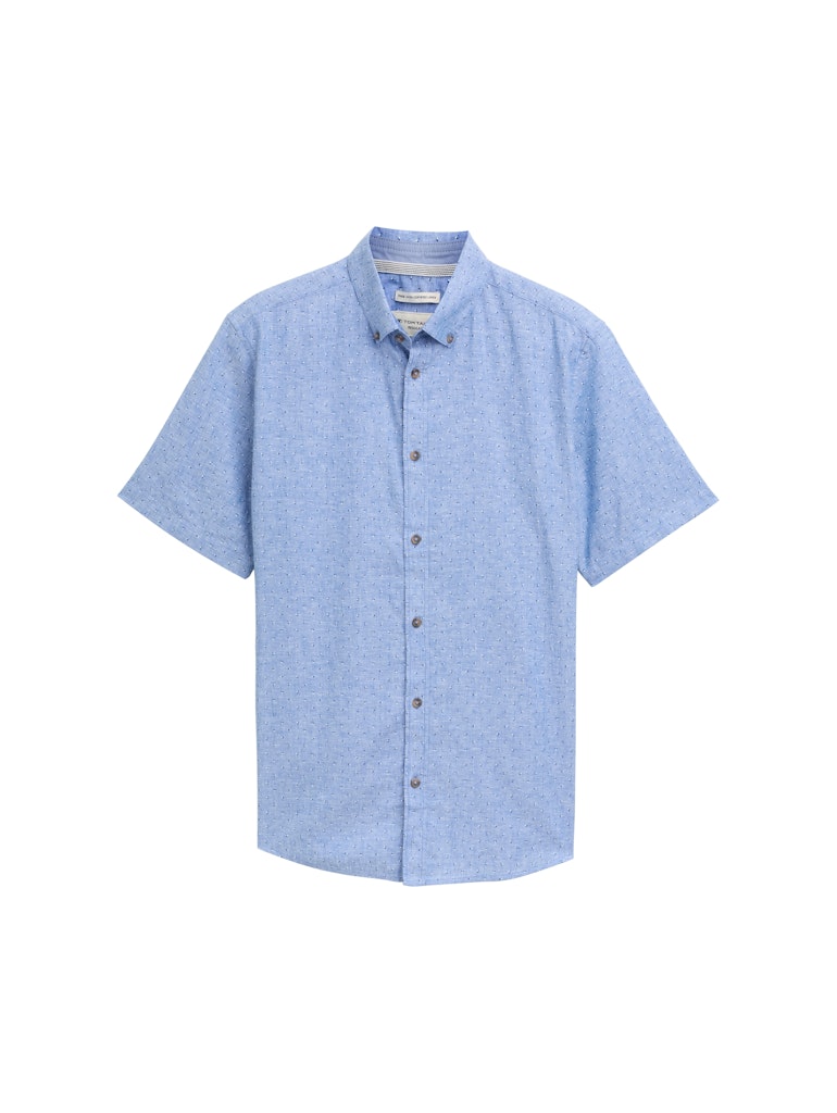 Tom Tailor Herren Hemden kurz Mid Blue Dot De
