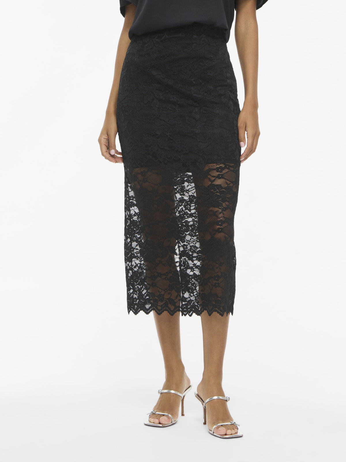 Vila Damen Rock Black Beauty