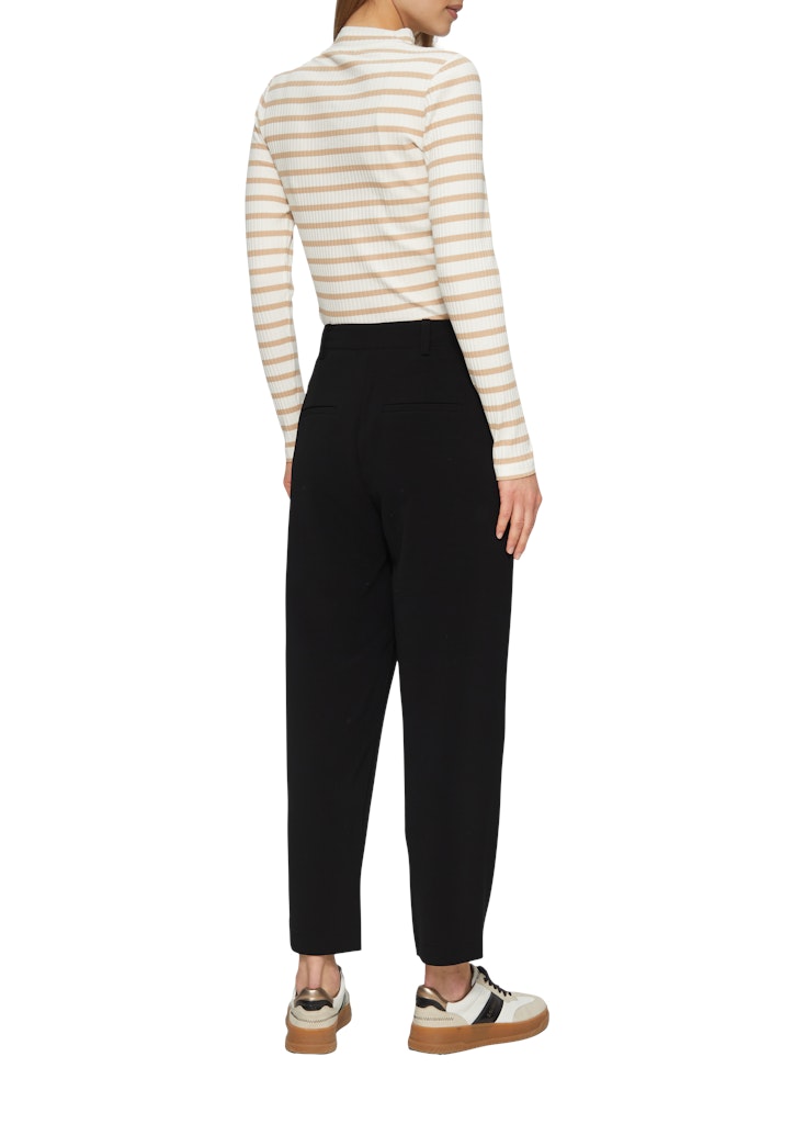 S. Oliver red Damen Hosen Grey/Black