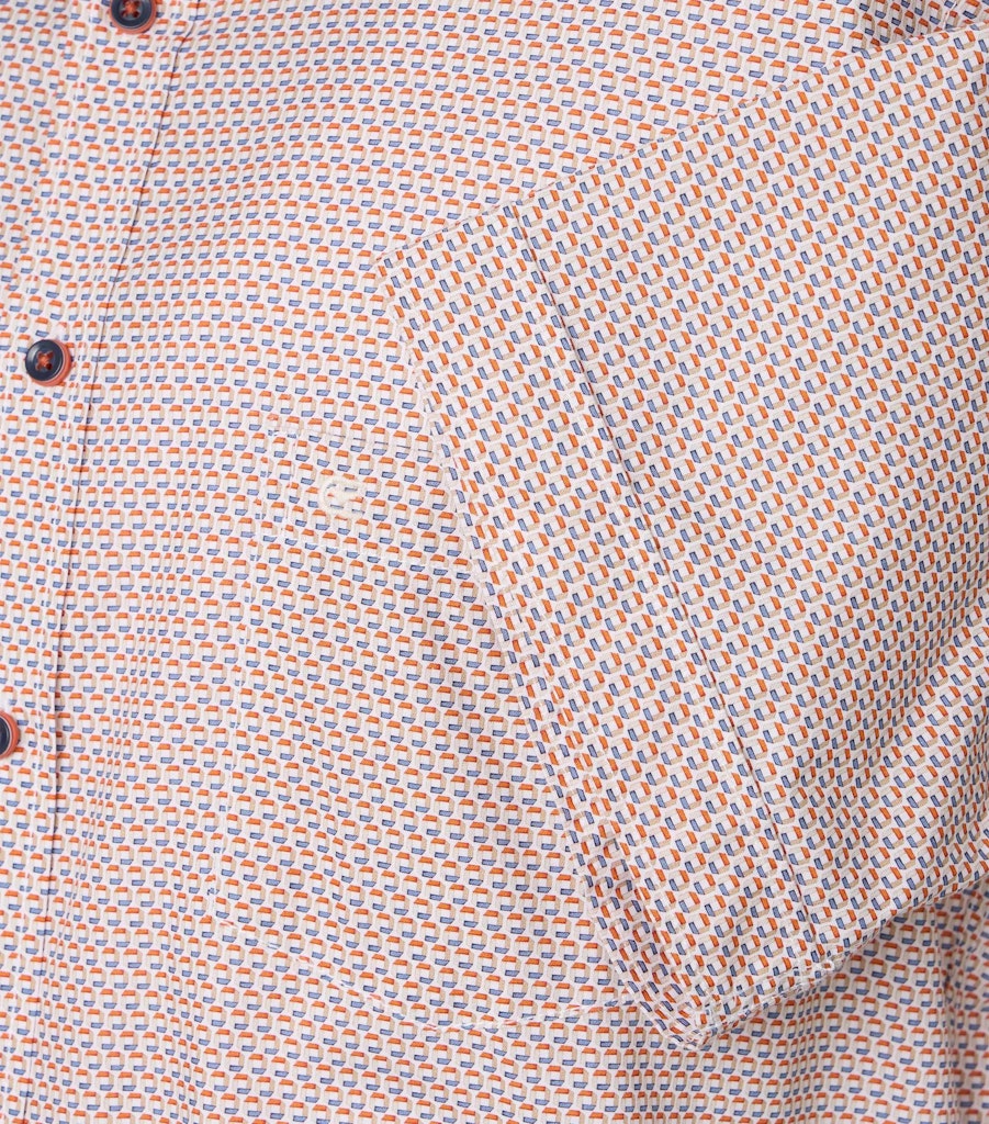Casa Moda Herren Hemden kurz  Orange