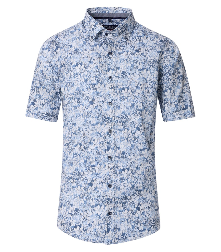 Casa Moda Herren Hemden kurz  Blau