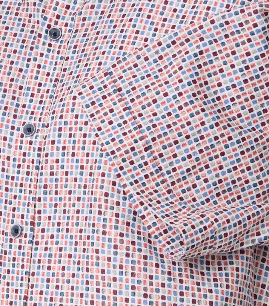 Casa Moda Herren Hemden kurz  Rot