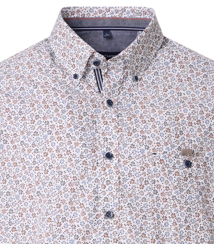 Casa Moda Herren Hemden kurz  Orange