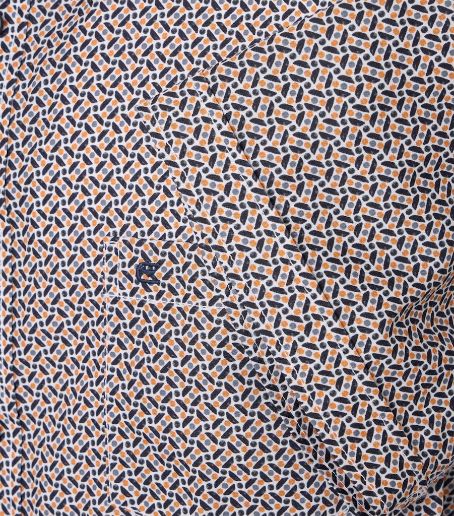 Casa Moda Herren Hemden kurz  Orange