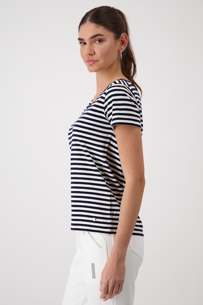 Monari Damen T-Shirts  Deep Ocean