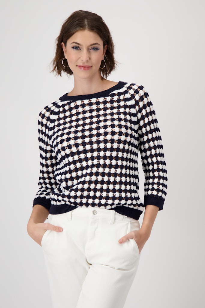 Monari Damen Pullover  Deep Ocean