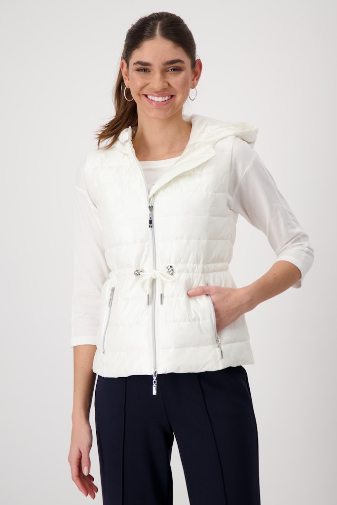 Monari Damen Outdoorwesten Off-White