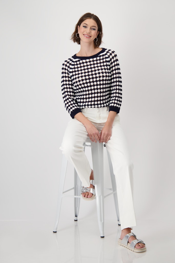 Monari Damen Pullover  Deep Ocean