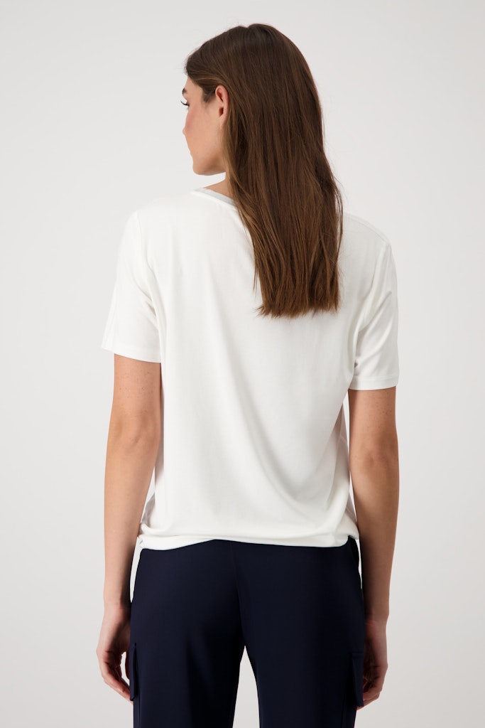 Monari Damen T-Shirts  Off-White