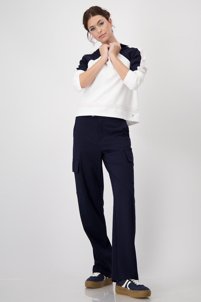 Monari Damen Sweatshirts  Off-White