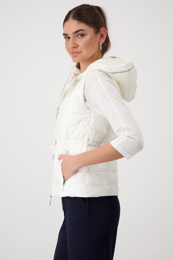 Monari Damen Outdoorwesten Off-White