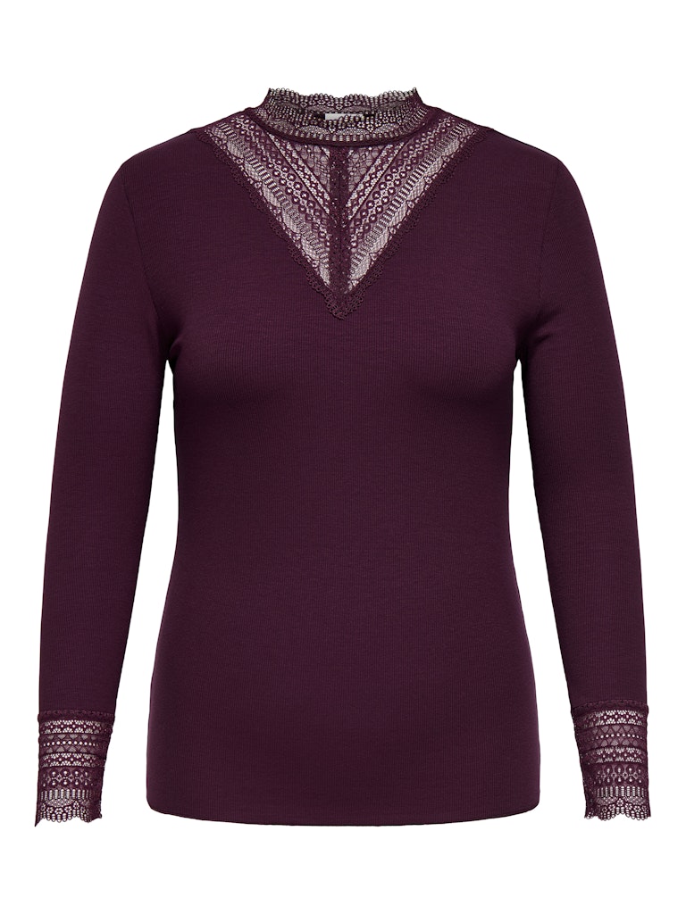 Only Caramkoma Damen Tops Mauve Wine