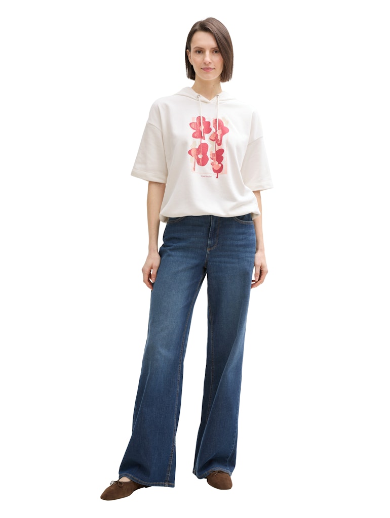 Tom Tailor Damen Sweatshirts Whisper White