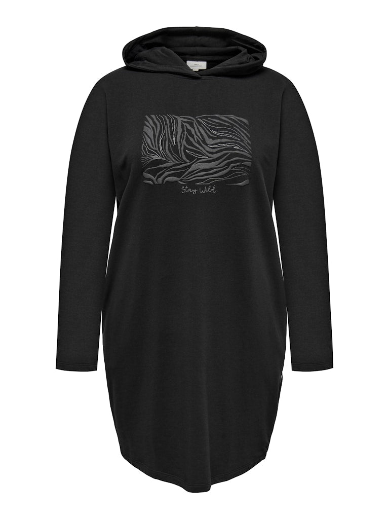 Only Caramkoma Damen Kleider Black/Zebra