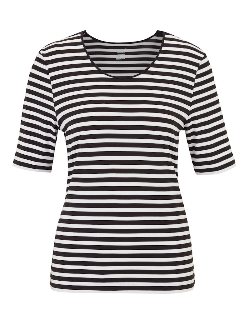 Joy Shirts White/Black Str