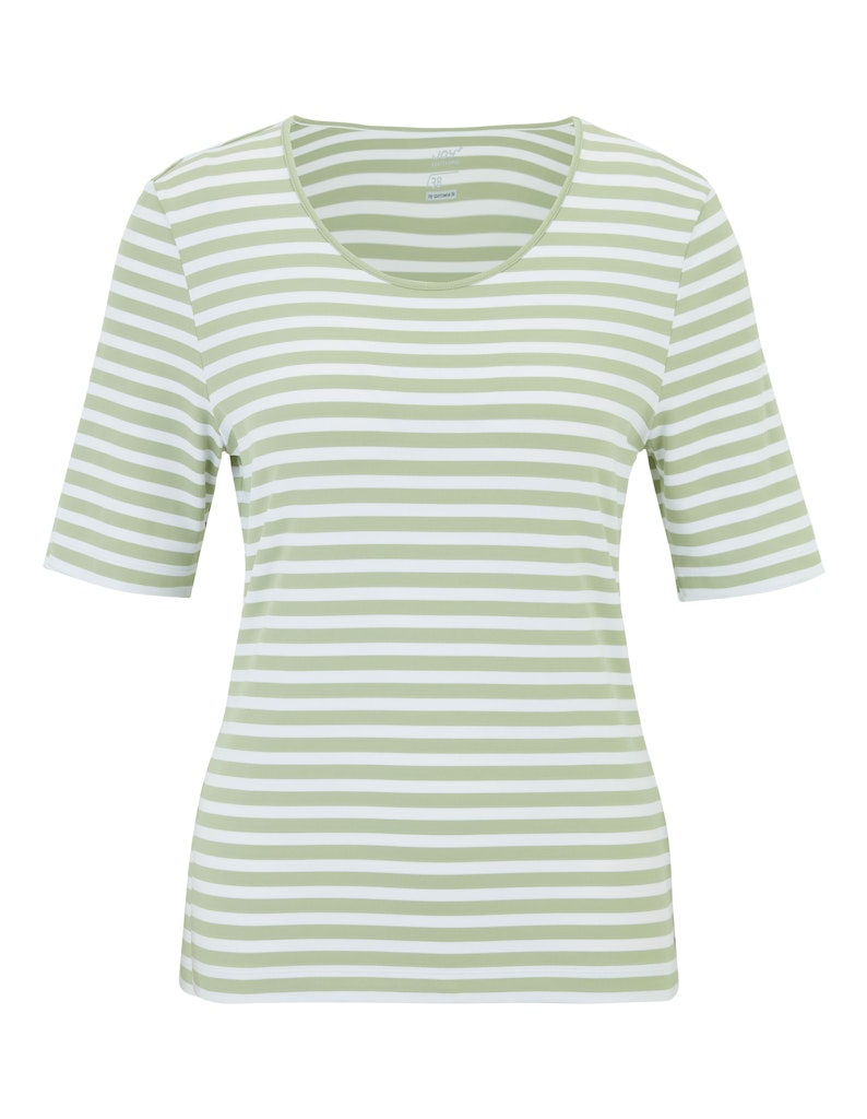 Joy Fitnessshirts Salbei Stripes