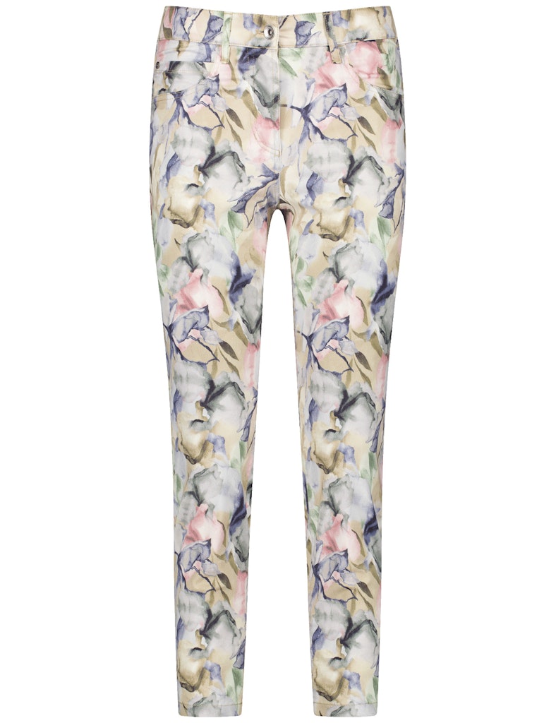 Gerry Weber Damen Jeans Blue/Green/Natu