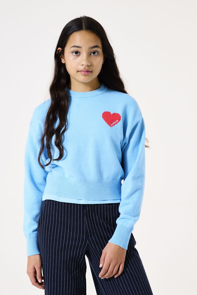 Garcia Mädchen Pullover & Strickjacken Ice Blue