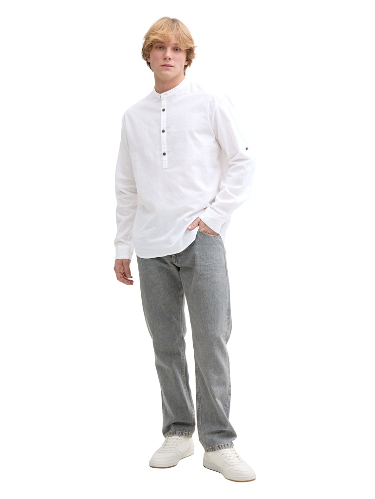 Tom Tailor denim Herren Hemden lang White