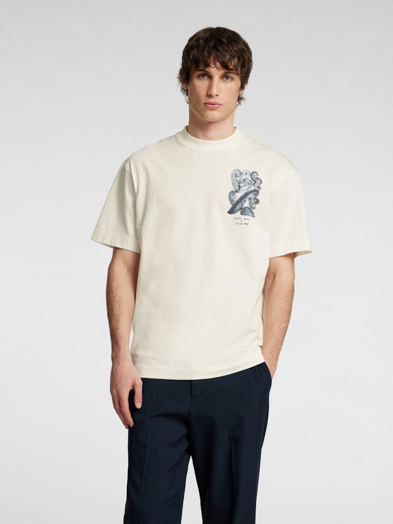 Selected homme Herren T-Shirts kurz  Cloud
