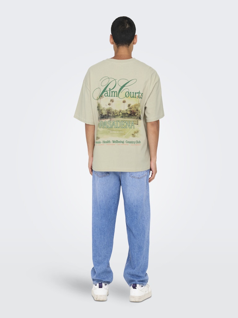 Only & Sons Herren T-Shirts kurz Moonstruck/Moon