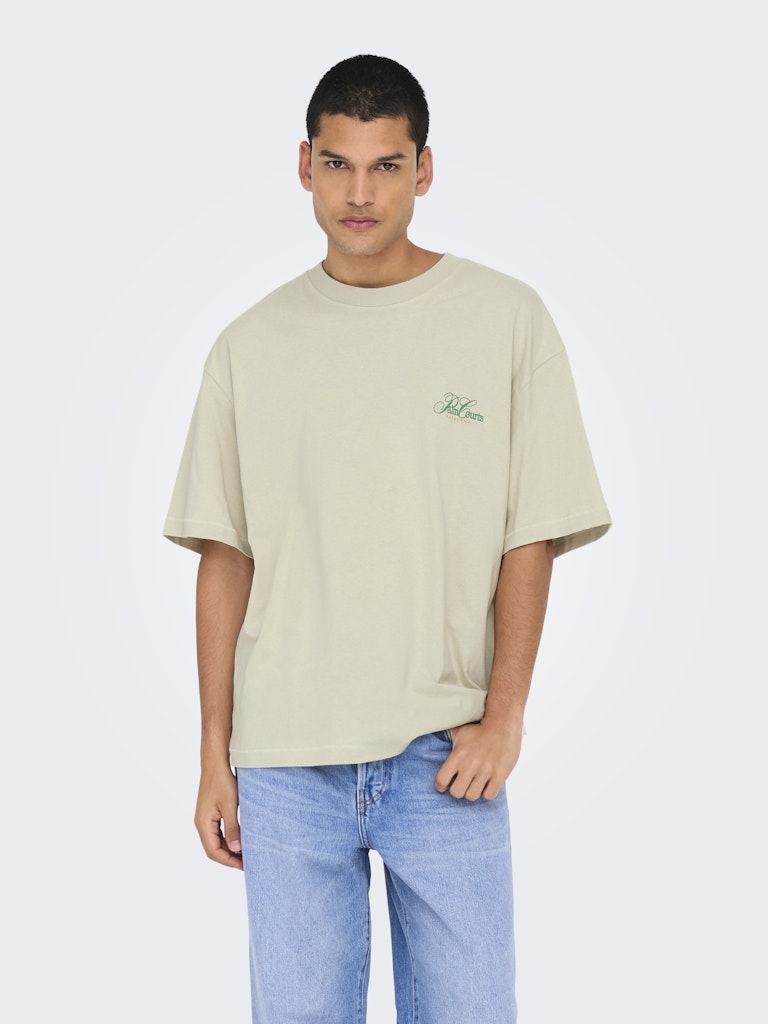 Only & Sons Herren T-Shirts kurz Moonstruck/Moon