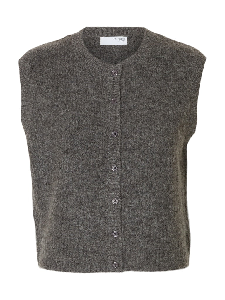 Selected Femme Damen Pullover Medium Grey Mel