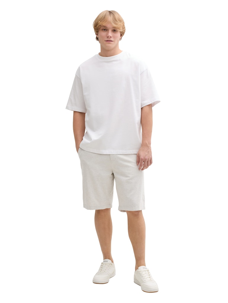 Tom Tailor denim Herren Shorts Beige Abbey Sto