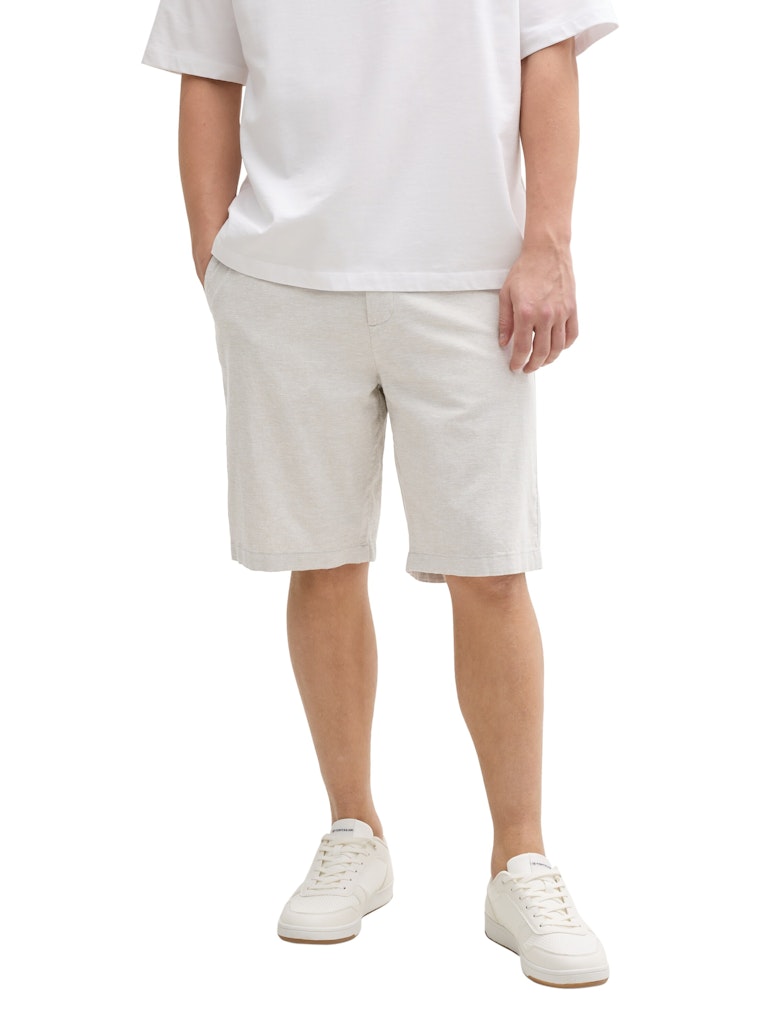 Tom Tailor denim Herren Shorts Beige Abbey Sto