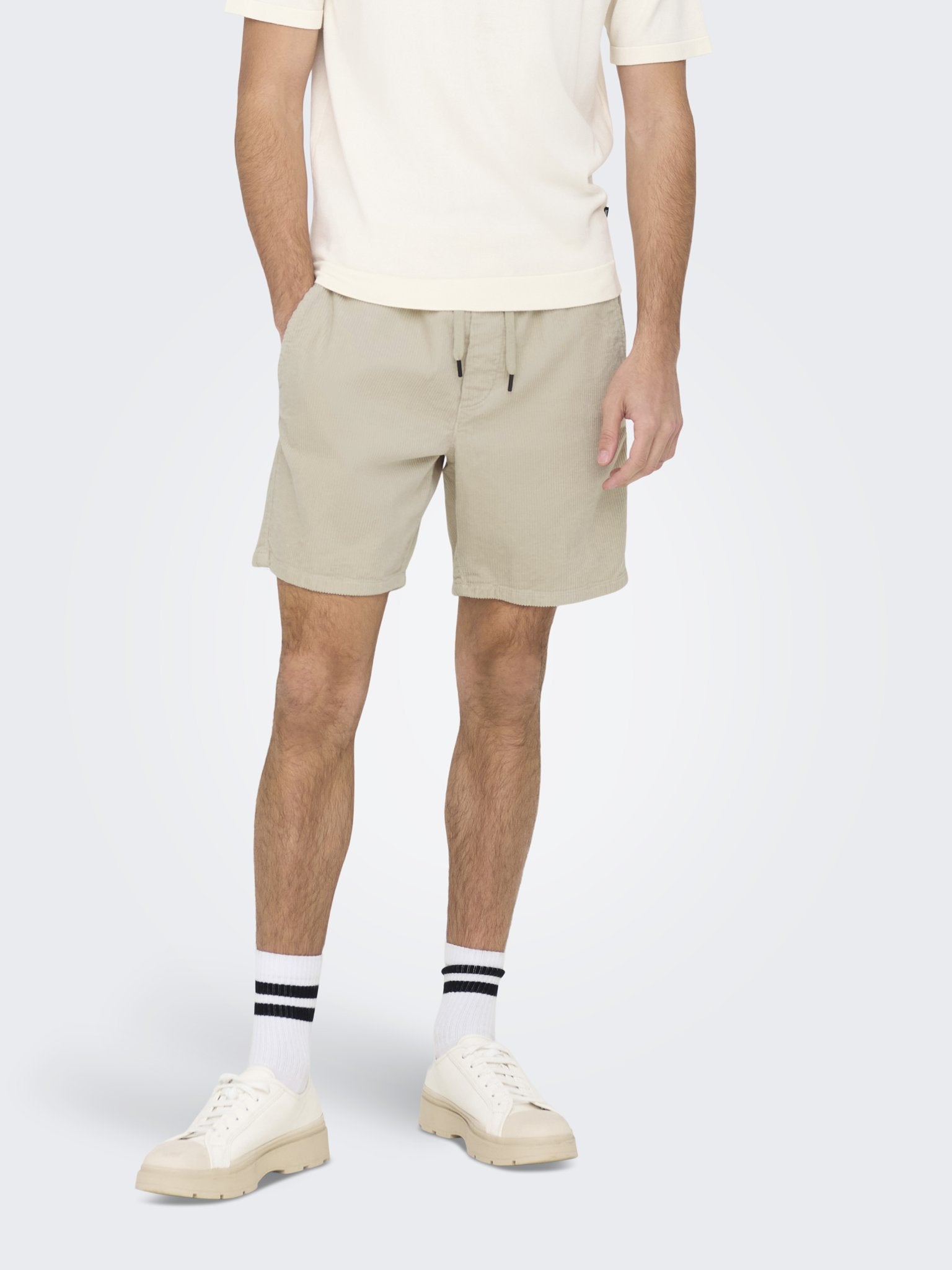 Only & Sons Herren Shorts Silver Lining