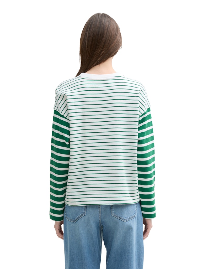 Tom Tailor denim Damen Sweatshirts Small White Gre