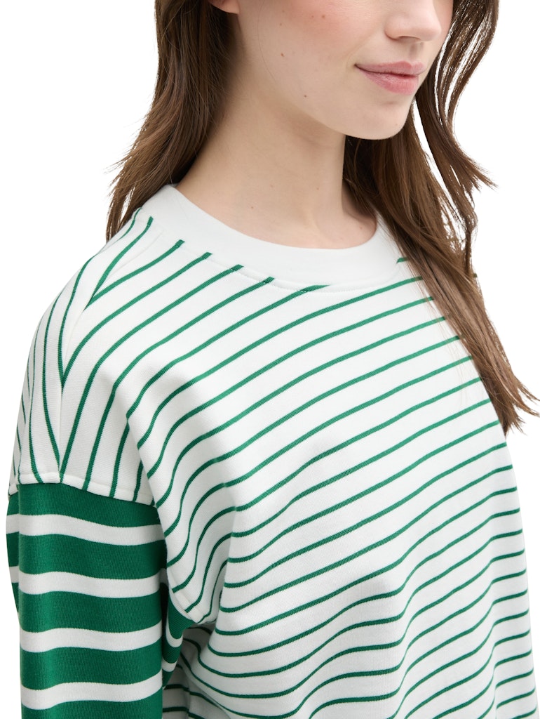 Tom Tailor denim Damen Sweatshirts Small White Gre