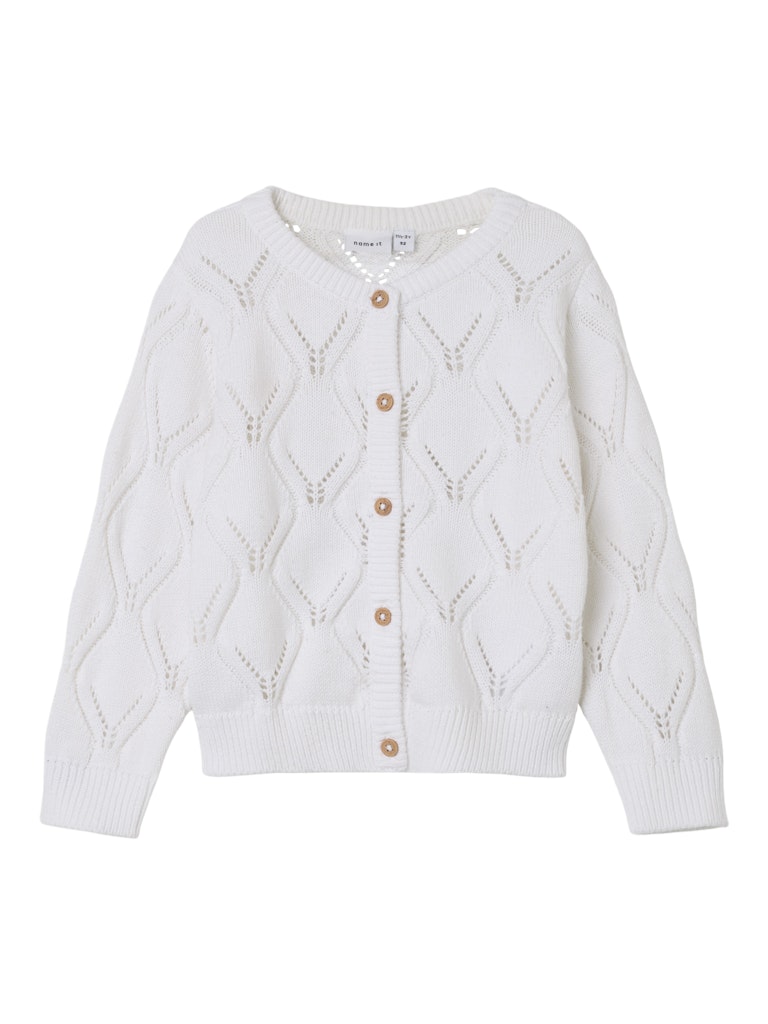 Name it Mädchen Strickjacken Bright White