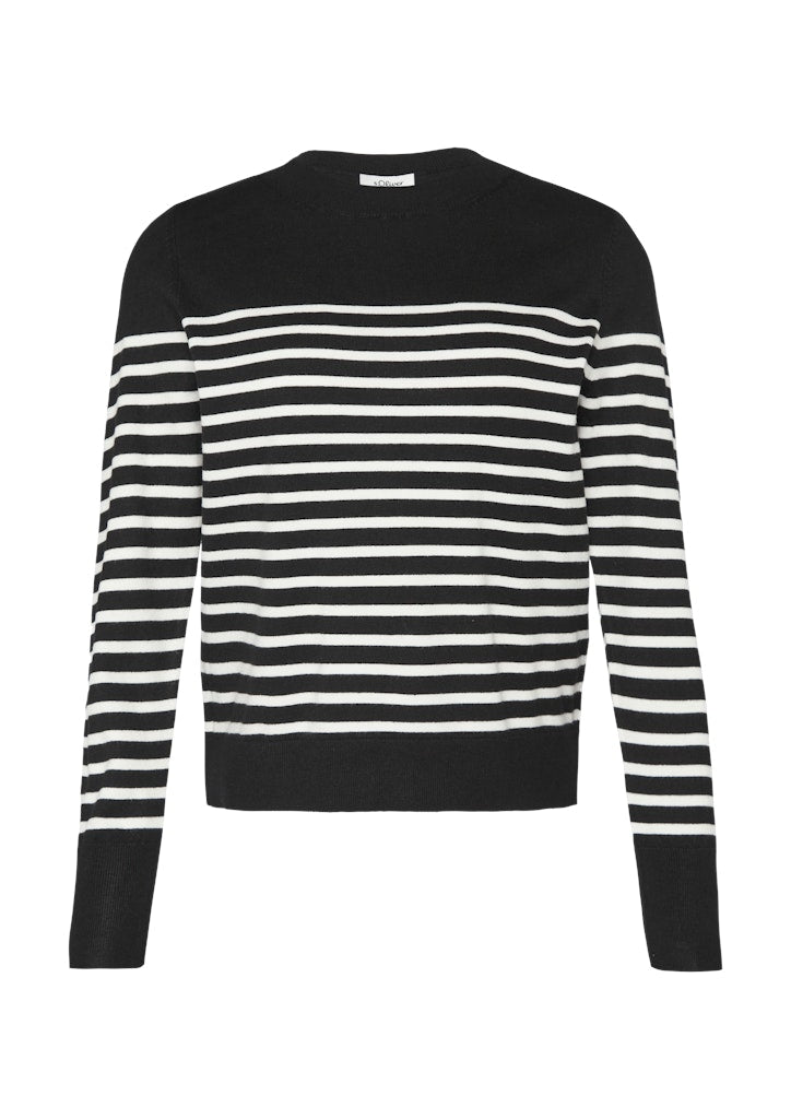 S. Oliver red Damen Pullover Grey/Black