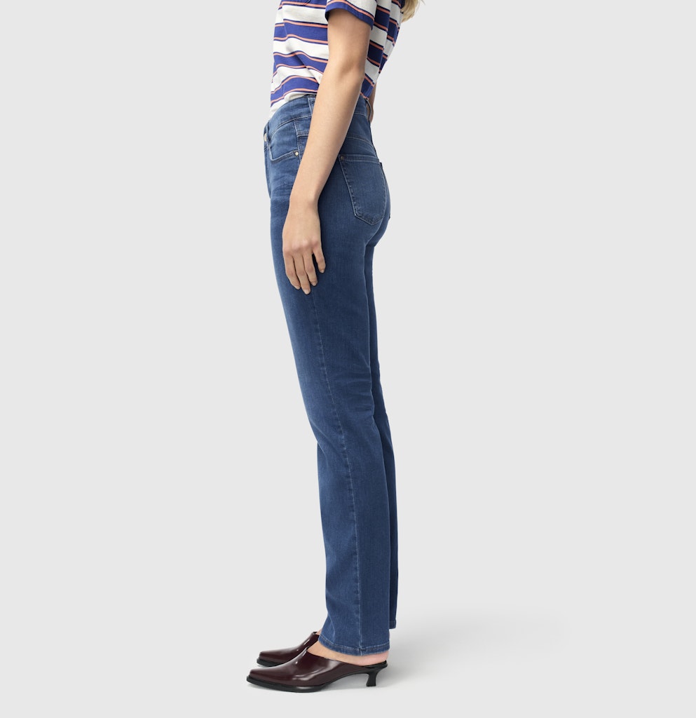 Mac Damen Jeans Mid Blue Authen