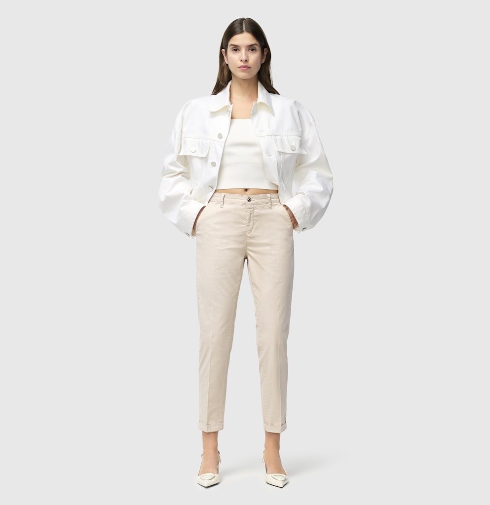 Mac Damen Hosen Ivory Ppt
