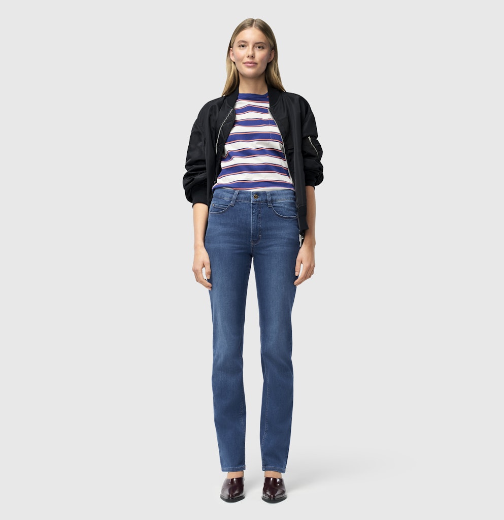 Mac Damen Jeans Mid Blue Authen
