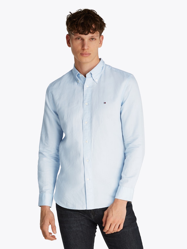 Tommy Hilfiger Herren Hemden Co Blue
