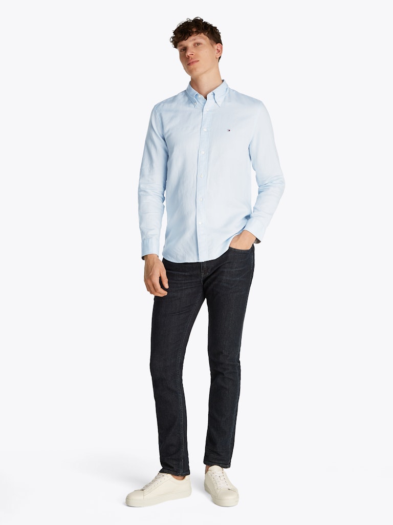 Tommy Hilfiger Herren Hemden Co Blue