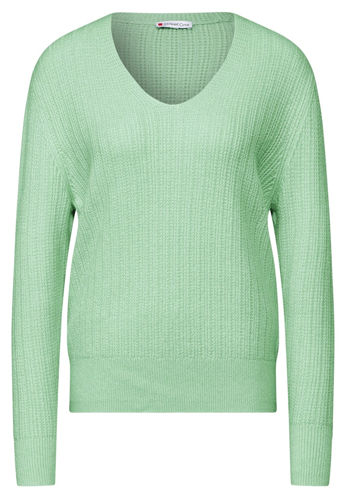 Street One Damen Pullover  Milky Gre