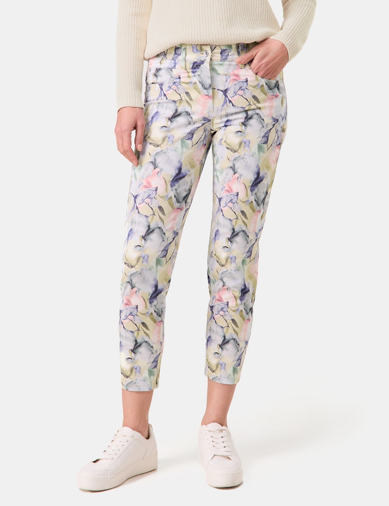 Gerry Weber Damen Jeans Blue/Green/Natu