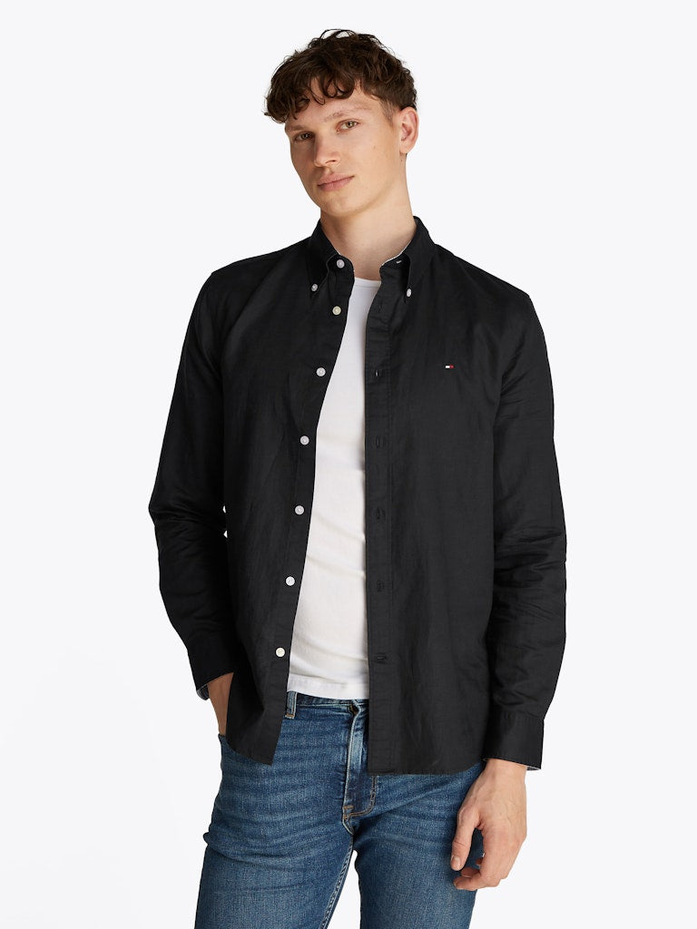 Tommy Hilfiger Herren Hemden Bds Black