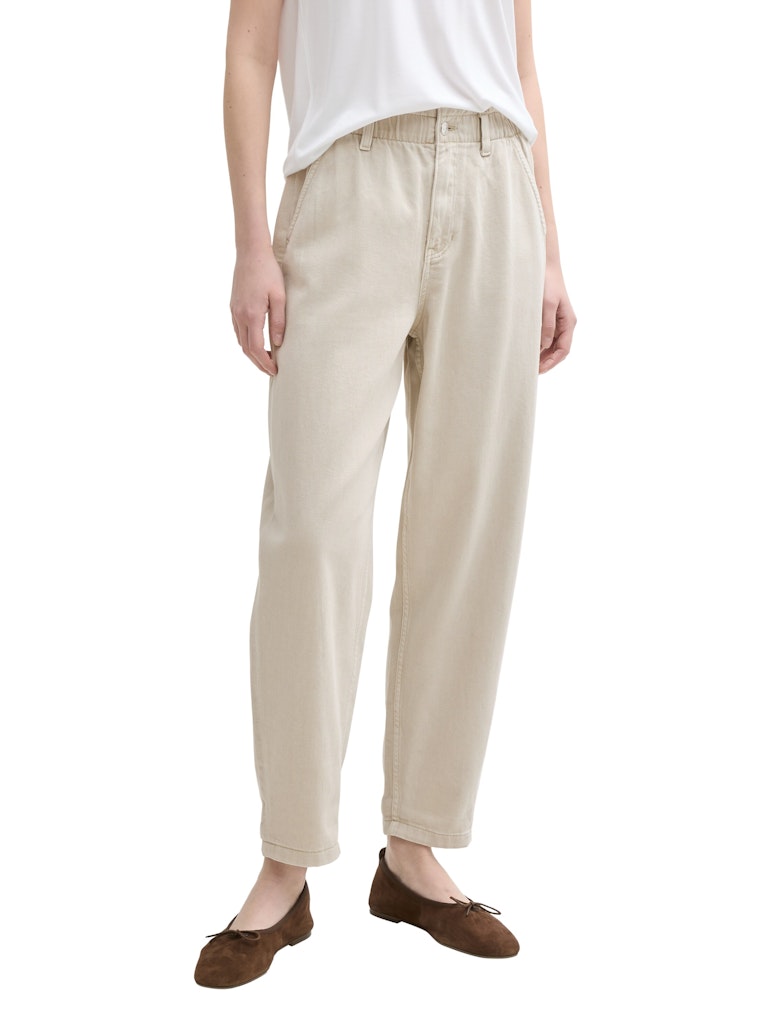 Tom Tailor denim Damen Hosen Beige Grey