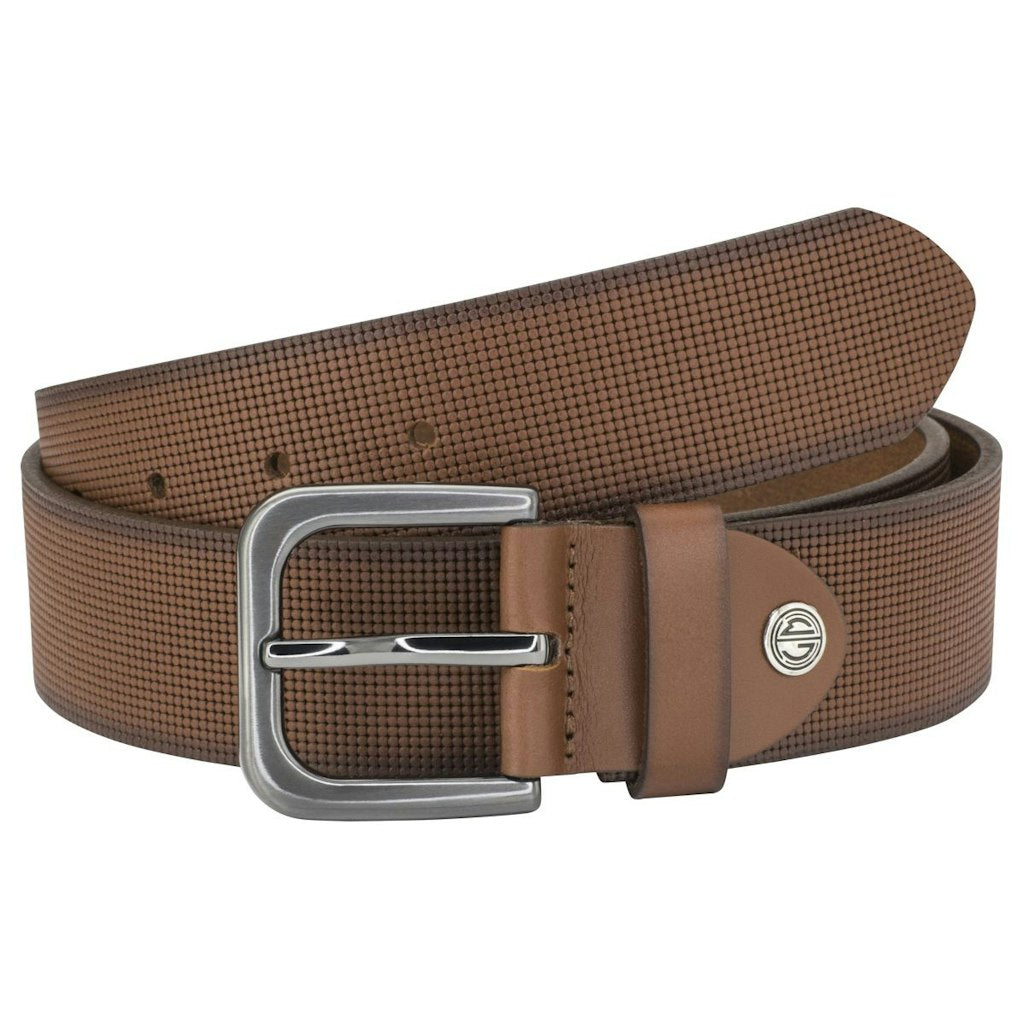 LINDENMANN Herren Gürtel Mittelbraun