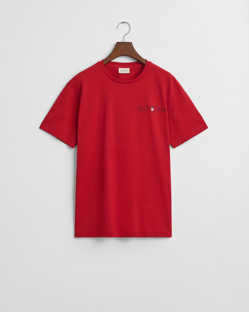 Gant Herren T-Shirts kurz  Ruby Red