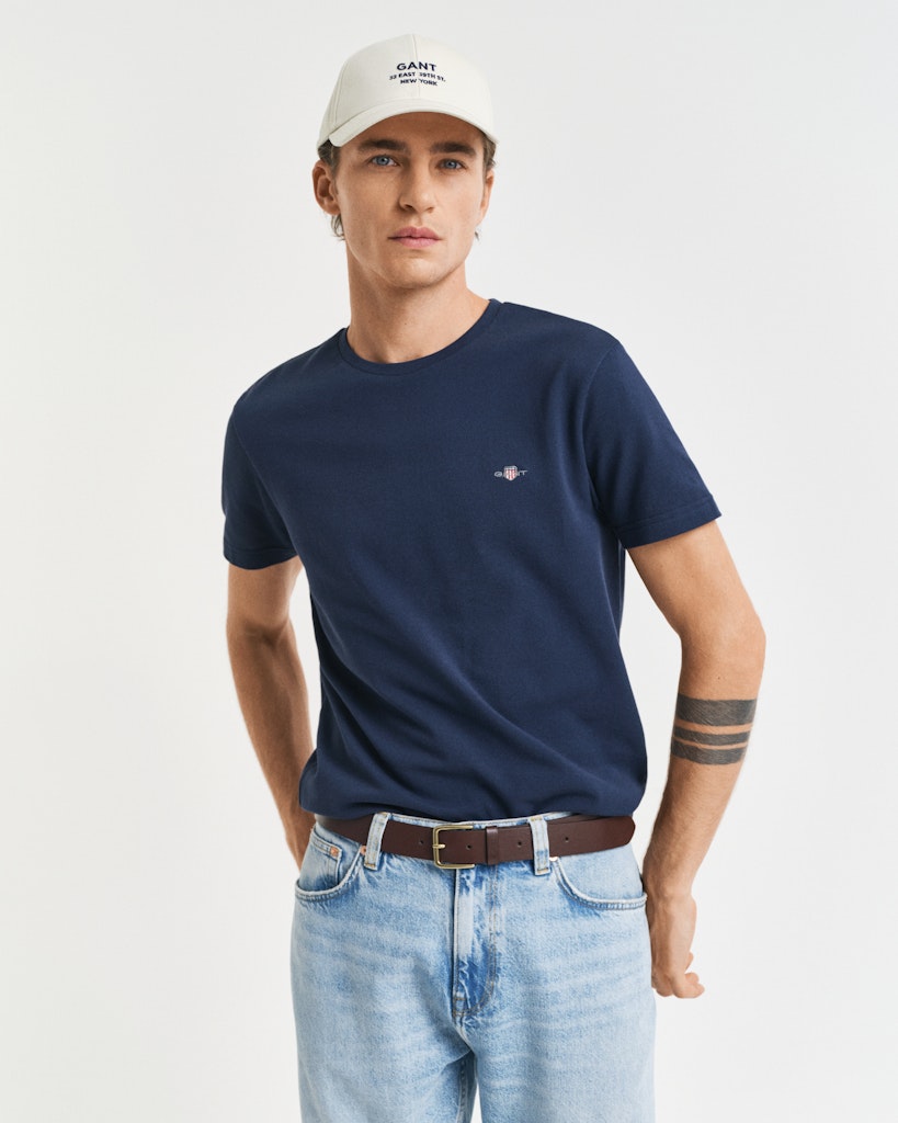 Gant Herren T-Shirts kurz  Evening Blu