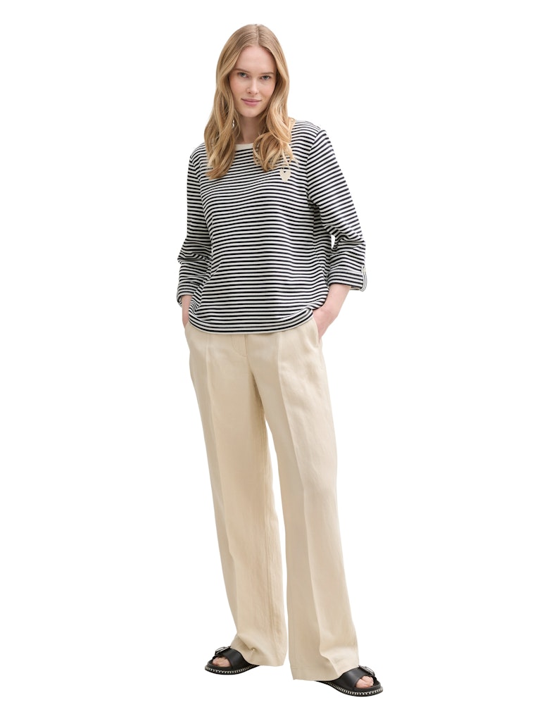 Tom Tailor Damen Sweatshirts Offwhite Navy R